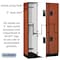 Salsbury Industries Wardrobe Locker, 45" W, 18" D, 76" H, (3) Wide, (6) Openings, Cherry 27368CHE - alternate 6